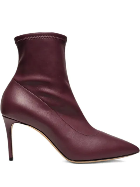 Casadei point-toe stiletto-heel ankle boots Purple 1R485Y0801LABBB