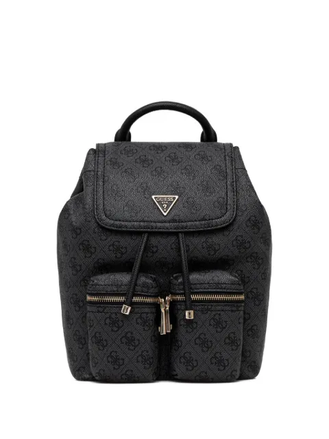 GUESS USA Manhattan monogram-pattern backpack Black HWSG7118310