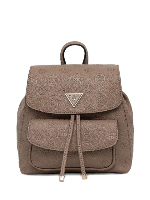GUESS USA embossed triangle backpack Neutrals HWPD9888310
