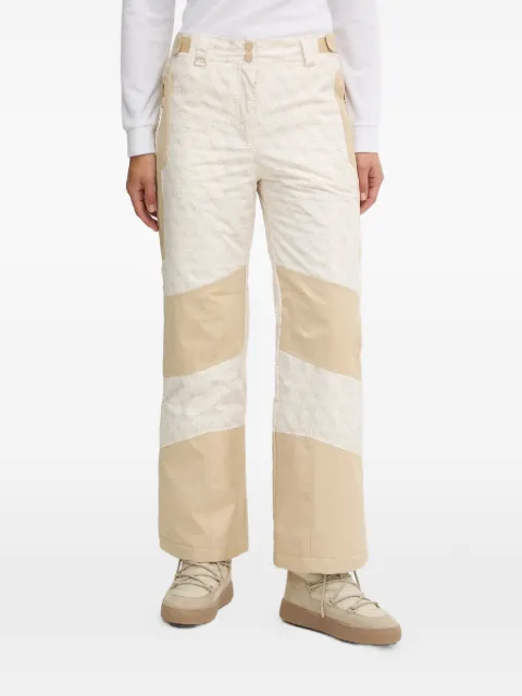 GUESS USA logo-pattern ski trousers Neutrals W5BB70W3272
