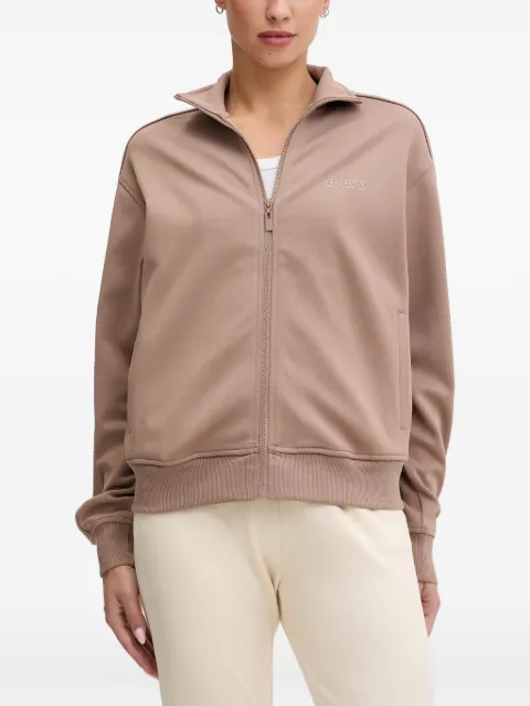GUESS USA logo-detail sweatshirt Neutrals V5BQ15KCX22