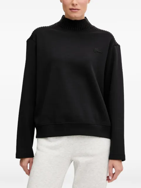 GUESS USA knitted high-neck sweatshirt Black V5BQ13K1981