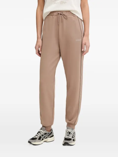 GUESS USA logo-embroidered track pants Neutrals V5BB23KCX22