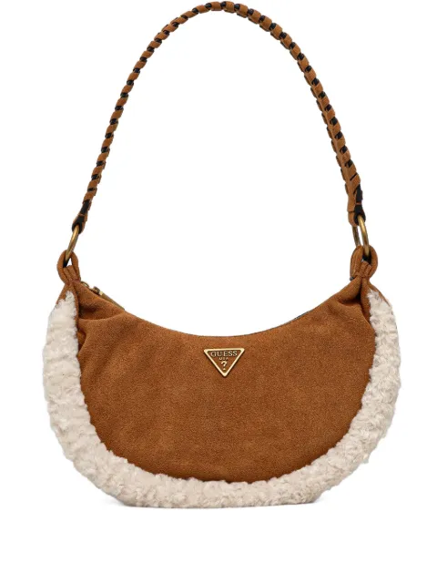 GUESS USA Amita suede tote bag Brown HWSW9539720