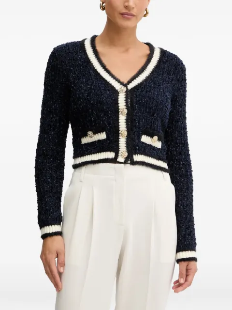 GUESS USA Aomori V-neck button cardigan Blue W5BR0EZ4090