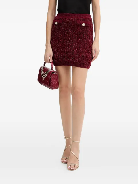GUESS USA textured button mini skirt Red W5BD1XZ4090