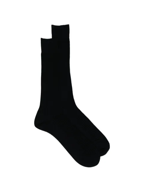 Zegna logo-print socks Black N4V400100402