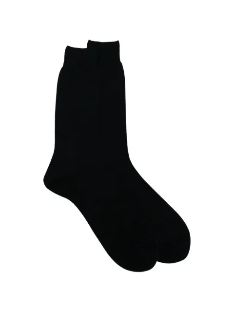 Zegna logo-embroidered socks Black N4V400020402