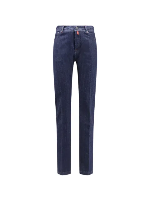 Kiton belt-loop buttoned jeans Blue UPNJSMK0628H