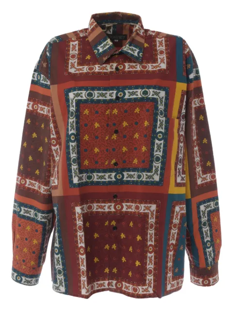 Souleiado patterned breast-pocket shirt Red WCV241010282