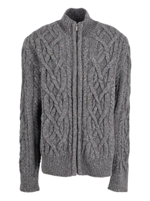 Kenzo Pre-Owned knitted zip cardigan Grey W251119