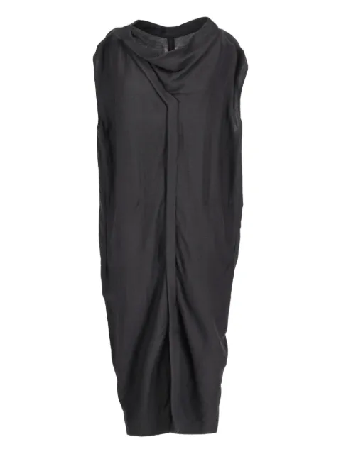 Rick Owens Vintage draped round-neck shirt dress Black RM29092545