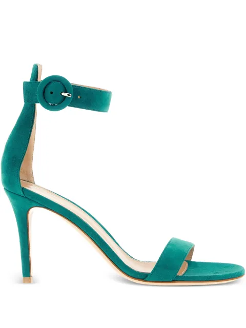 Gianvito Rossi Portofino suede sandals Green G6095385RICCAM