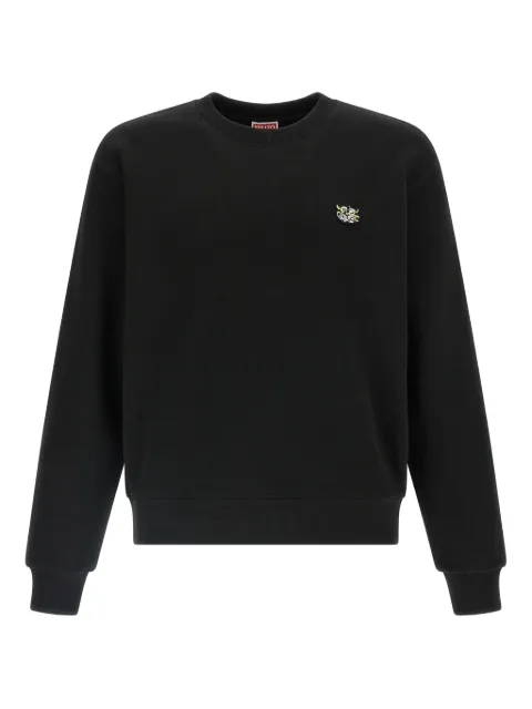 Kenzo logo-patch crew-neck sweater Black FG55SW2054MJ