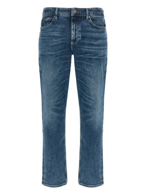 BOSS cotton denim trousers Blue 50555048