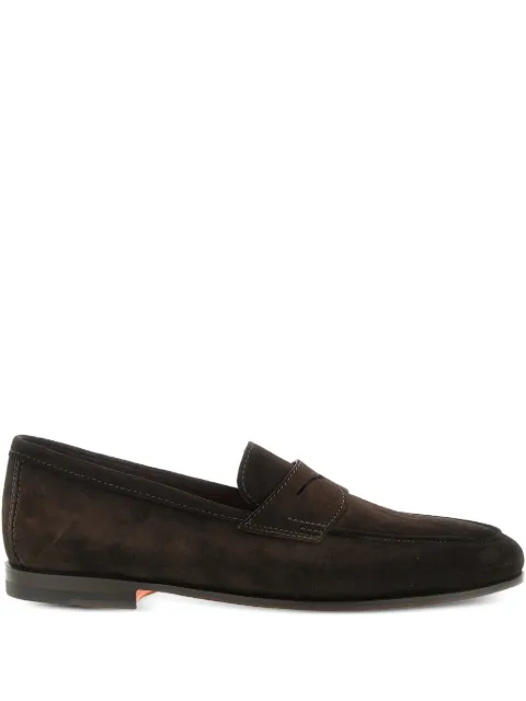Santoni Carlos suede loafers Brown MCNC18837SA4SEAAT60