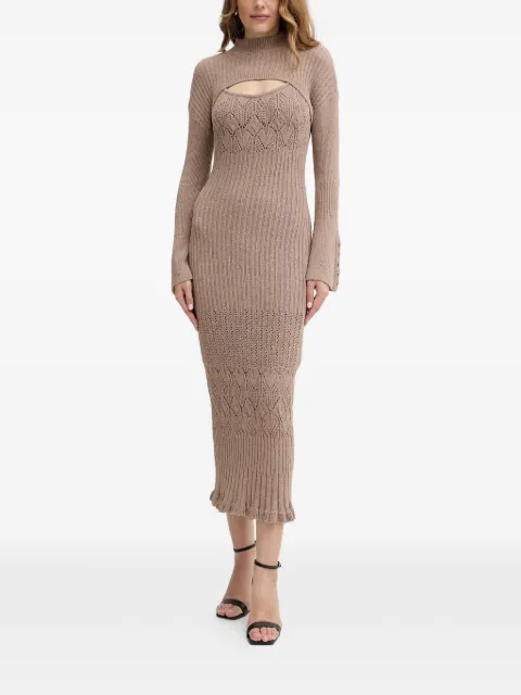 GUESS USA Shinju midi dress Neutrals W5BK91Z4060