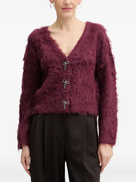 GUESS USA bow cardigan Purple W5BR91Z3JI2