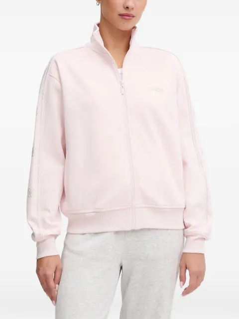 GUESS USA zip-up sweater Pink V5BQ15KCX22
