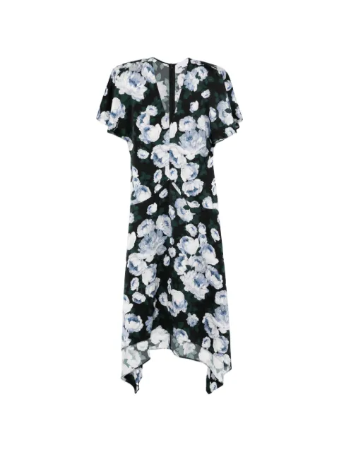 Stella McCartney Envers V-neck floral midi dress Black 6A06573HS335
