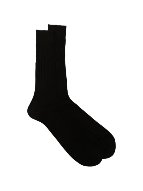 Zegna logo-print socks Brown N4V400100202