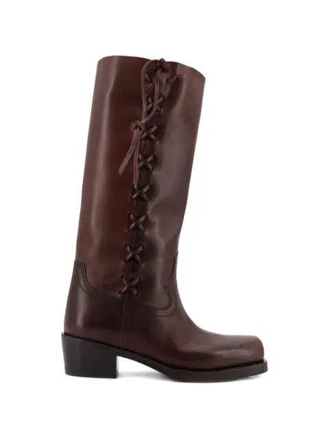 Paris Texas lace-up boots Brown PX1907XVT01