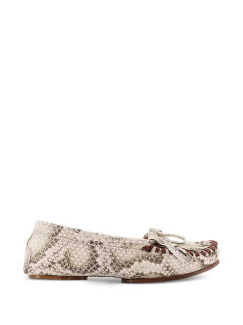 Paris Texas embossed-leather loafers Neutrals PX1580XPTMLNATURALE