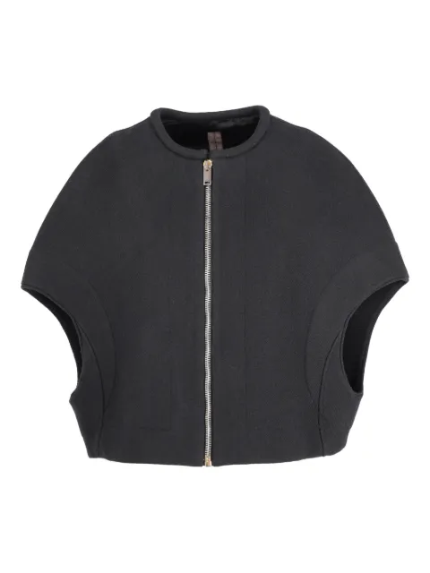 Rick Owens Vintage cropped sleeveless jacket Black RM2909252