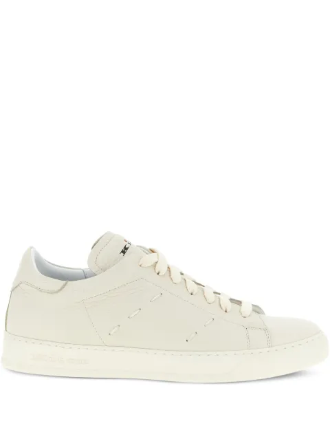 Kiton stitching leather sneakers Neutrals USSA421N0141305002