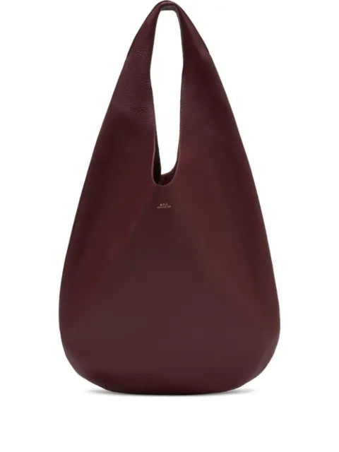 A.P.C. Le Neige embossed tote bag Red PXCBCF67008