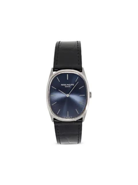 Patek Philippe Pre-Owned Golden Ellipse 32mm watch Blue 3746