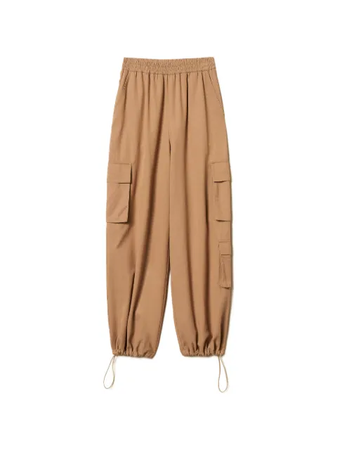 TWINSET lyocell and cotton joggers Neutrals 261TE2070