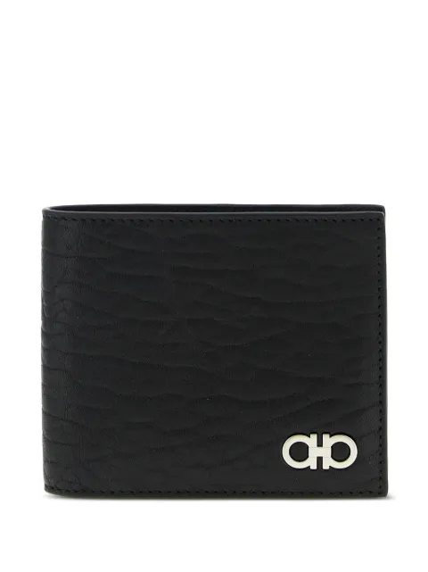 Ferragamo Gancini logo wallet Black 788730