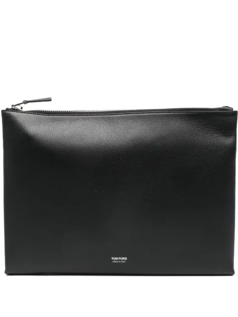 TOM FORD zip-fastening clutch bag Black H0700LGO066S