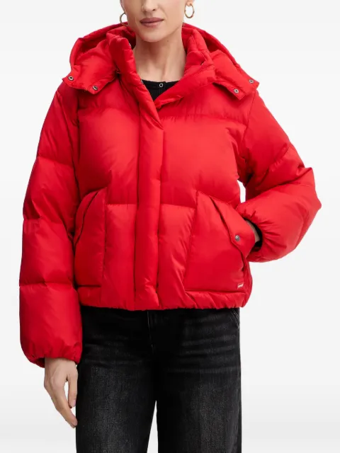 Levi's hooded puffer jacket Red 003MD