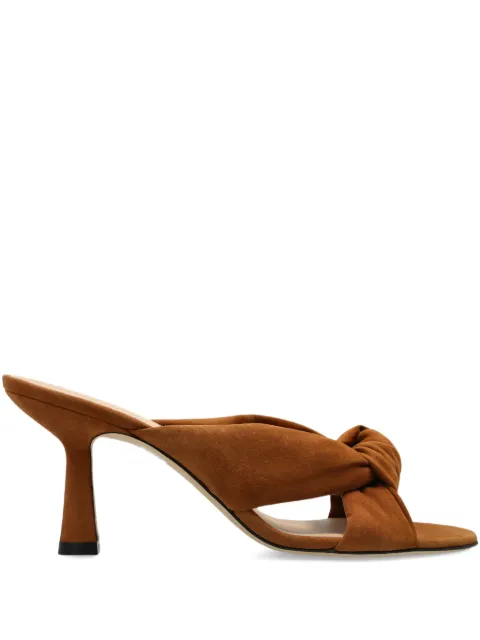 Stuart Weitzman Soplaya knot-detail heeled sandals Brown SM951