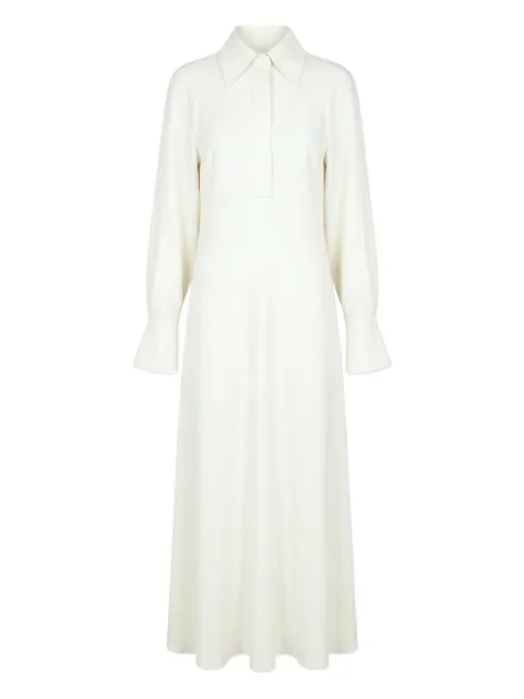 Victoria Beckham collared midi dress Neutrals 1126WDR006598C