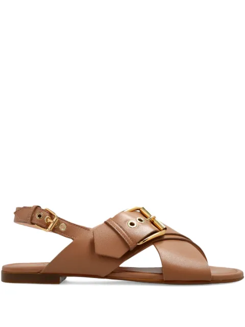 AGL Summer buckle criss-cross sandals Neutrals D656091PHSOFTY