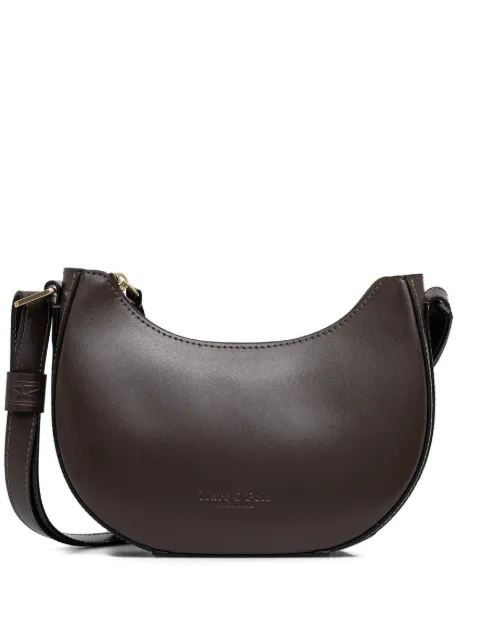Marc O'Polo topstitched zip bag Brown 5000009277