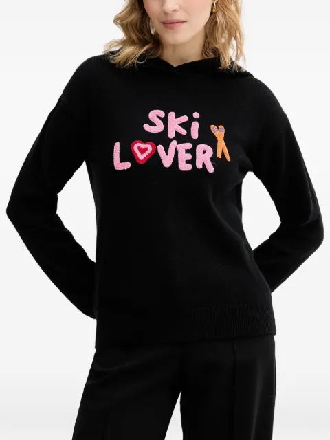 MC2 Saint Barth lettering-detail sweater Black SUA002