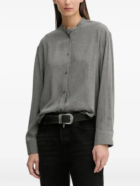 Marc O'Polo buttoned collarless shirt Grey 600088042277