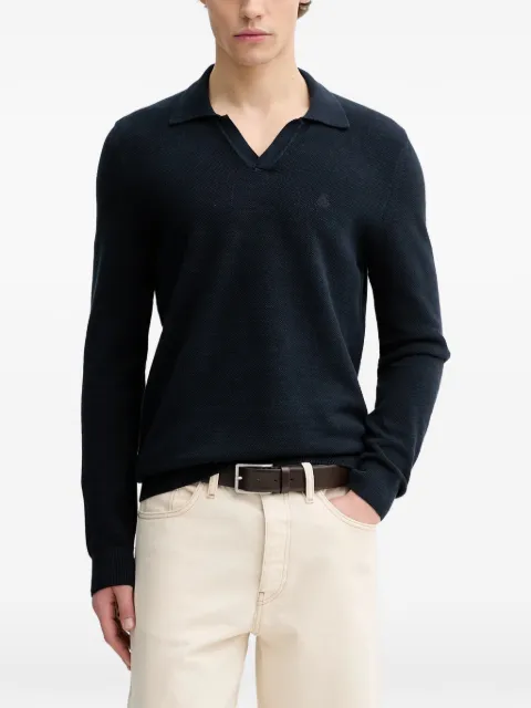 Marc O'Polo V-neck long-sleeve T-shirt Blue 620502360160