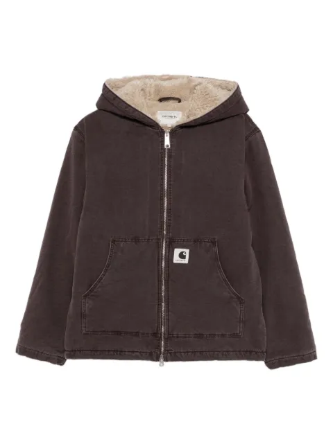 Carhartt WIP Mitch zipped hooded jacket Brown I036317