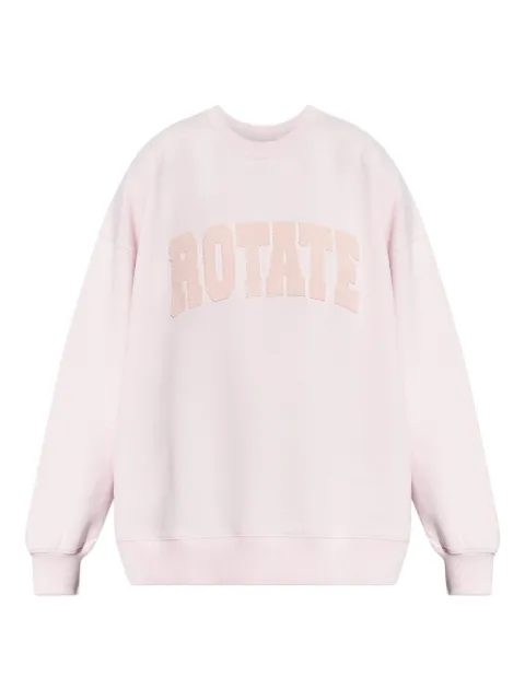 ROTATE BIRGER CHRISTENSEN logo-appliqué sweatshirt Pink 115316