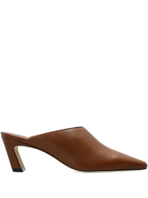 Stuart Weitzman Stassi pointed-toe mules Brown SN061