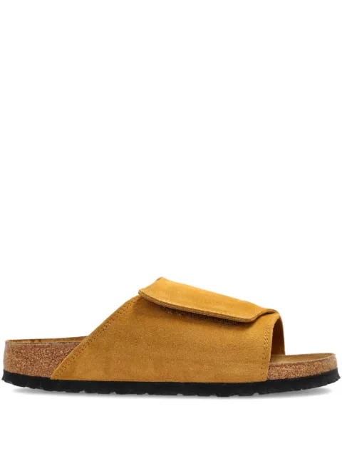 Birkenstock suede open flat sandals Brown 1031594
