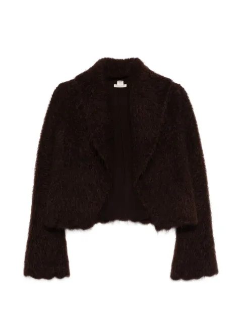 Hermès Pre-Owned 1990s lomg-sleeve mohair jacket Brown HE1100AAJ