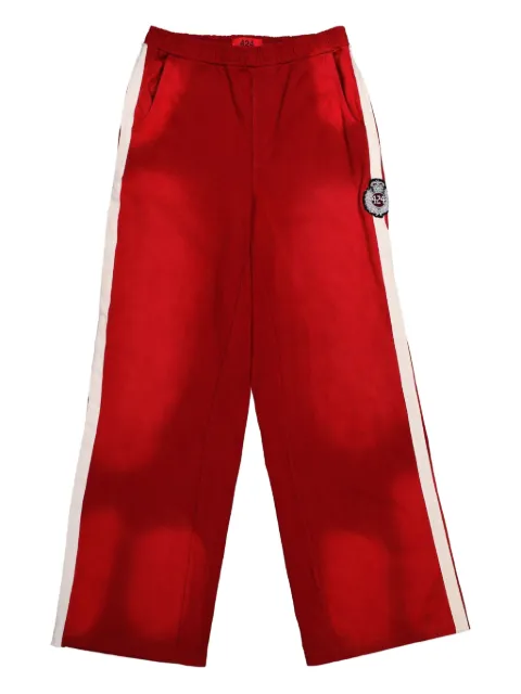 424 ripped side-stripe track trousers Red FFF5MT72APJE001310