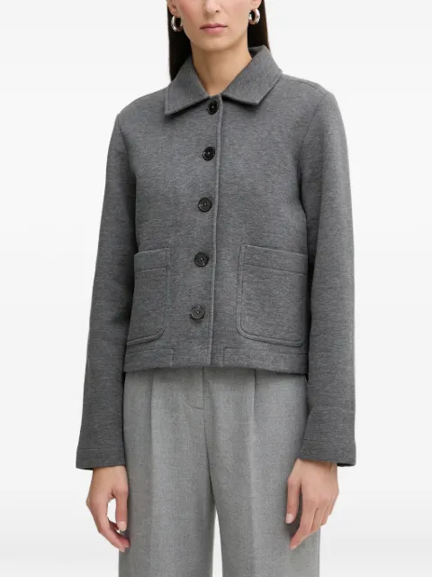 Marc O'Polo button-fastening patch-pocket jacket Grey M00301758021