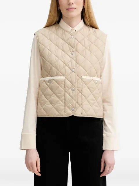 Marc O'Polo quilted buttoned gilet Neutrals 600111972009
